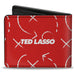 Bi-Fold Wallet - Ted Lasso WE'RE A TEAM WE WEAR THE SAME KIT Quote Badge Red Navy White Bi-Fold Wallets Ted Lasso   