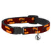 Cat Collar Breakaway - Flip Flops Burgundy Orange Breakaway Cat Collars Buckle-Down   