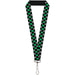 Lanyard - 1.0" - Checker Black Gray 1 Green Lanyards Buckle-Down   