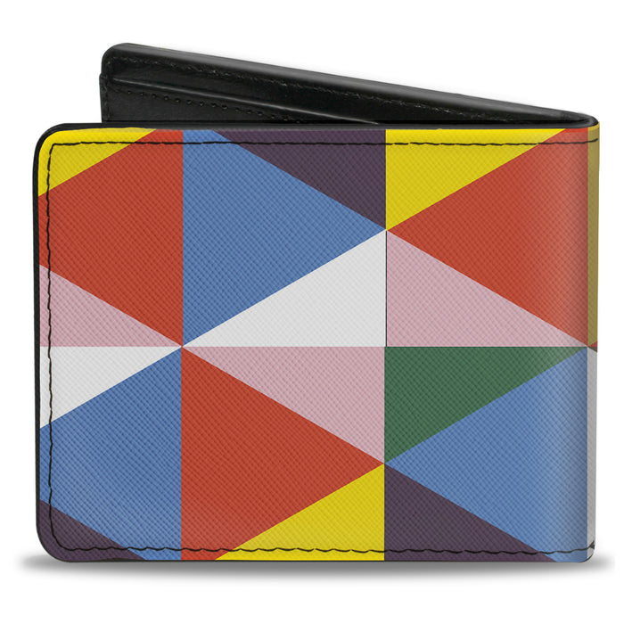 Bi-Fold Wallet - Geometric Triangle Blocks Multi Color Bi-Fold Wallets Buckle-Down   