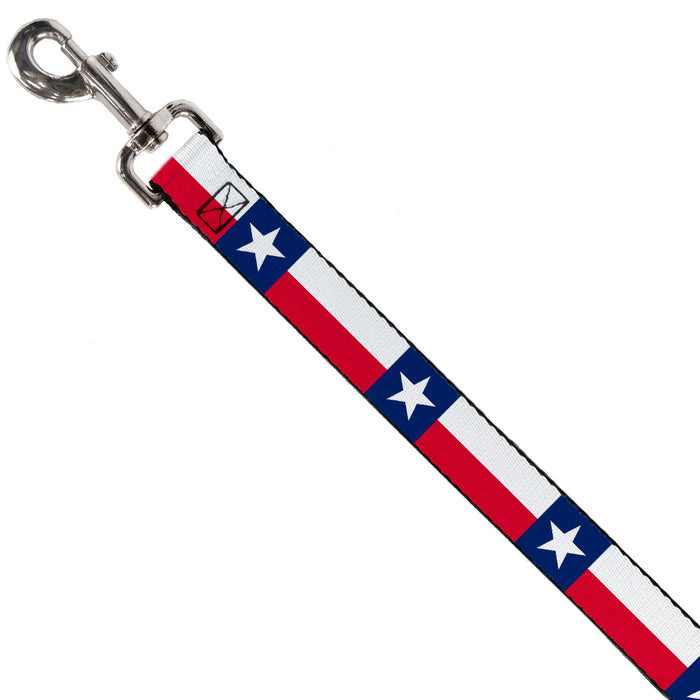 Dog Leash - Texas Flag Continuous Repeat Dog Leashes Buckle-Down   