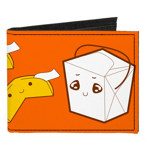 Canvas Bi-Fold Wallet - Take Out Fortune Cookies Orange Canvas Bi-Fold Wallets Buckle-Down   