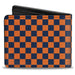 Bi-Fold Wallet - Checker Orange Blue Bi-Fold Wallets Buckle-Down   