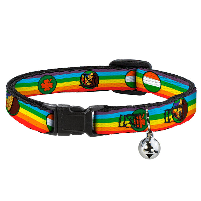 Cat Collar Breakaway - St. Pat's Rainbow Coins Breakaway Cat Collars Buckle-Down   