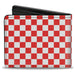 Bi-Fold Wallet - Checker Red White Bi-Fold Wallets Buckle-Down   