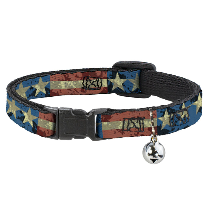 Cat Collar Breakaway - Americana Vintage Stars & Stripes Breakaway Cat Collars Buckle-Down   