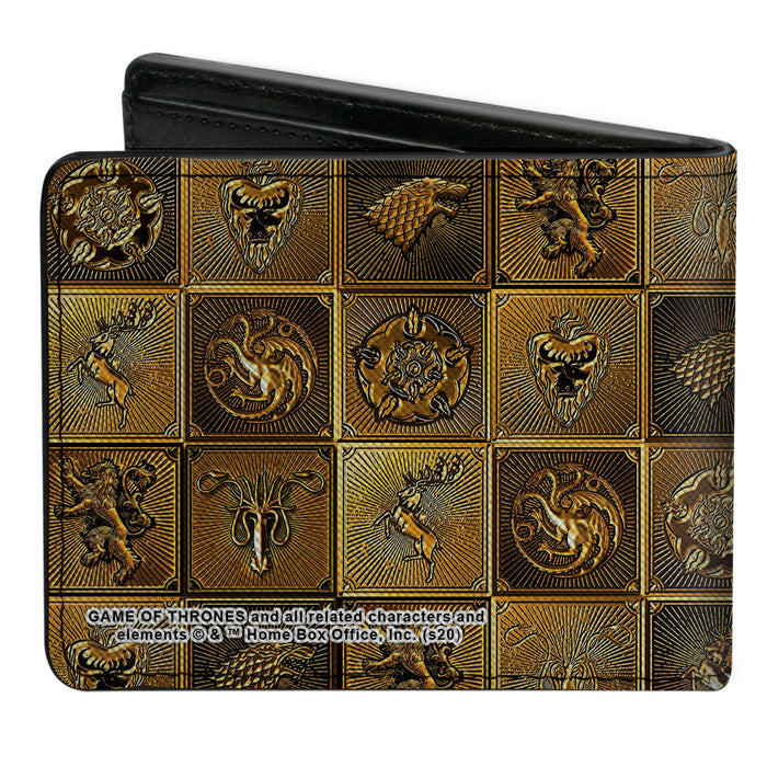 Bi-Fold Wallet - Game of Thrones House Sigil Blocks Gold Bi-Fold Wallets Game of Thrones   