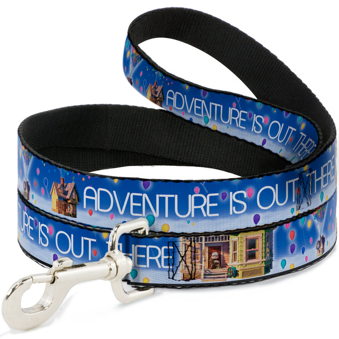 Dog Leash - ADVENTURE IS OUT THERE/Carl on Porch/Flying House/Balloons Blues/White/Multi Color Dog Leashes Disney   