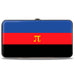 Hinged Wallet - Flag Polyamorous Pi Symbol Blue Red Black Yellow Hinged Wallets Buckle-Down   