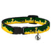 Cat Collar Breakaway - Seattle Skyline Green Yellow Breakaway Cat Collars Buckle-Down   