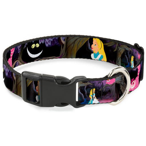 Plastic Clip Collar - Alice & the Cheshire Cat Scenes Plastic Clip Collars Disney   