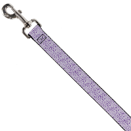 Dog Leash - Ditsy Floral Lavender/White/Black Dog Leashes Buckle-Down   