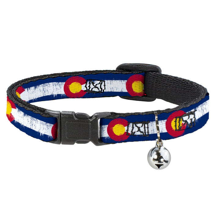 Cat Collar Breakaway - Colorado Flags2 Repeat Weathered Breakaway Cat Collars Buckle-Down   