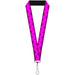 Lanyard - 1.0" - Boudoir Wallpaper Fuchsia Black Lanyards Buckle-Down   