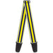 Guitar Strap - Stripes Light Yellow Navy Yellow Guitar Straps Buckle-Down   