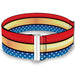 Cinch Waist Belt - Wonder Woman Stripe Stars Red Gold Blue White Womens Cinch Waist Belts DC Comics   