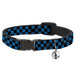 Cat Collar Breakaway - Checker Black Turquoise Breakaway Cat Collars Buckle-Down   