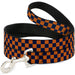 Dog Leash - Checker Orange/Dark Blue Dog Leashes Buckle-Down   