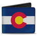 Bi-Fold Wallet - Colorado Flag Logo Centered Bi-Fold Wallets Buckle-Down   