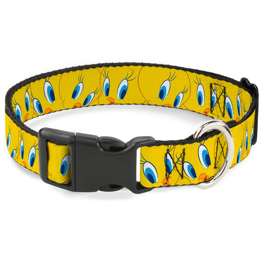 Plastic Clip Collar - Tweety Bird Expressions Yellow Plastic Clip Collars Looney Tunes   
