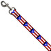 Dog Leash - Puerto Rico Flag Repeat/Black Dog Leashes Buckle-Down   
