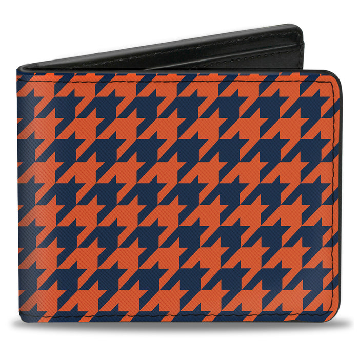 Bi-Fold Wallet - Houndstooth Orange Blue Bi-Fold Wallets Buckle-Down   