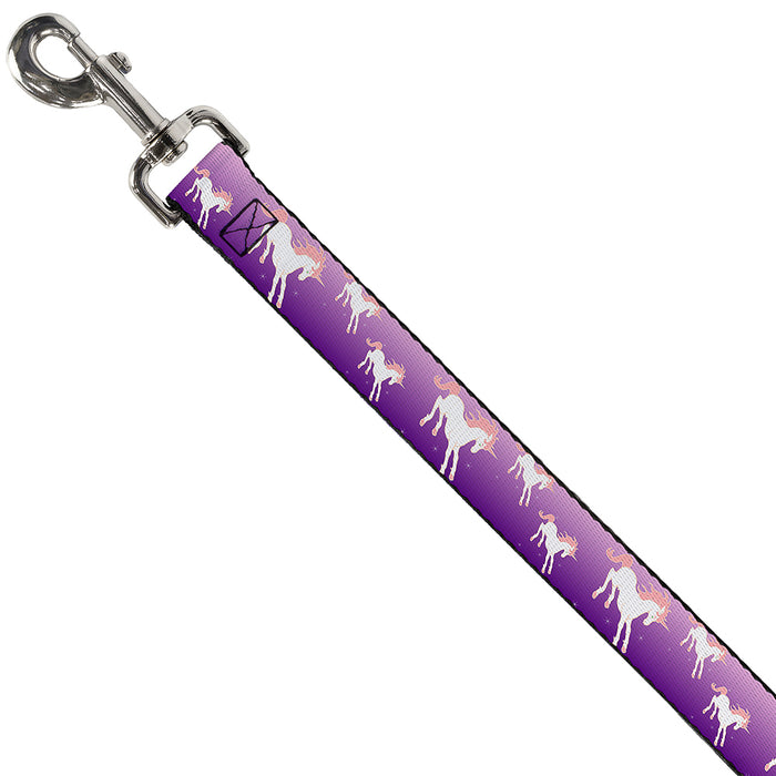Dog Leash - Unicorn Sparkles Purple/Pink Dog Leashes Buckle-Down   