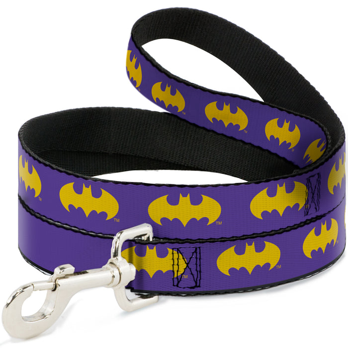 Dog Leash - Batman Signal Purple/Yellow Dog Leashes DC Comics   