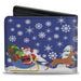 Bi-Fold Wallet - Santa & Reindeers Bi-Fold Wallets Buckle-Down   
