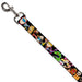 Dog Leash - Nick 90's 13-Character Poses Black Dog Leashes Nickelodeon   