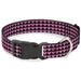 Plastic Clip Collar - Mini Hearts Black/Pink Plastic Clip Collars Buckle-Down   