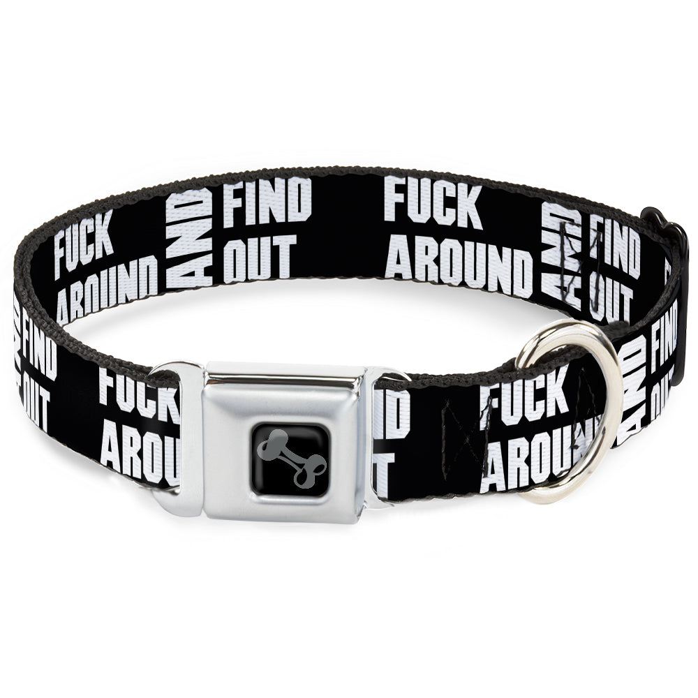 Fuck Around and Find Out Dog Collar Funny Dog Collar Obscene 