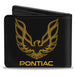 Bi-Fold Wallet - Firebird PONTIAC Logo Black Golds Bi-Fold Wallets GM General Motors   