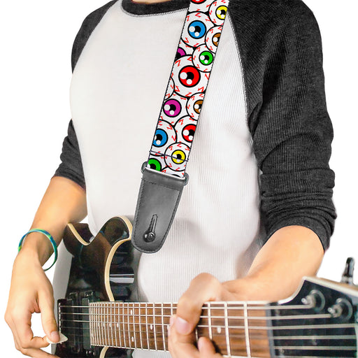 Guitar Strap - Eyeballs Stacked Guitar Straps Buckle-Down   