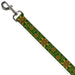 Dog Leash - Holiday Holly Green/Gold/Red Dog Leashes Buckle-Down   
