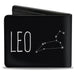 Bi-Fold Wallet - Zodiac LEO Constellation Black White Bi-Fold Wallets Buckle-Down   