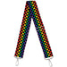 Purse Strap - Checker Black Rainbow Multi Color Purse Straps Buckle-Down   