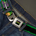 Classic TMNT Logo Full Color Seatbelt Belt - Classic TEENAGE MUTANT NINJA TURTLES Logo/Group Pose5/LEAN MEAN & GREEN Webbing Seatbelt Belts Nickelodeon   