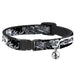 Cat Collar Breakaway - Death Before Dishonor Black White Breakaway Cat Collars Buckle-Down   