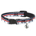 Cat Collar Breakaway - Americana Stars & Stripes5 White Blue Red Breakaway Cat Collars Buckle-Down   