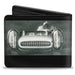Bi-Fold Wallet - CORVETTE '56 SS Bumper + Grill Black Grays White Bi-Fold Wallets GM General Motors   
