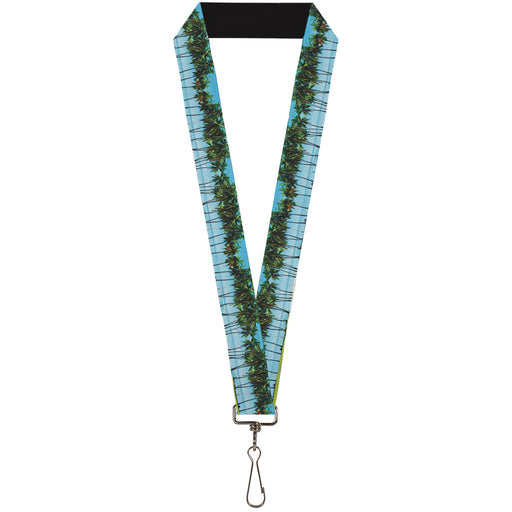 Lanyard - 1.0" - Landscape Beach Palm Trees Lanyards Buckle-Down   