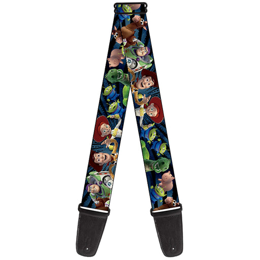 Guitar Strap - Toy Story Characters Running2 Denim Rays Guitar Straps Disney   