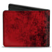 Bi-Fold Wallet - The Nightmare Before Christmas Jack Skellington Sandy Claws Pose Bats Reds Oranges Bi-Fold Wallets Disney   