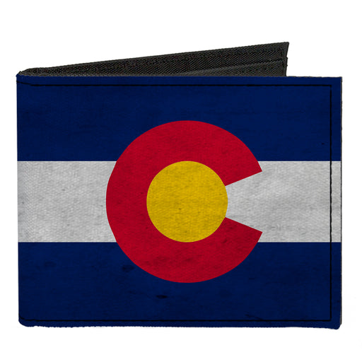 Canvas Bi-Fold Wallet - Colorado Flag3 Vintage Canvas Bi-Fold Wallets Buckle-Down   