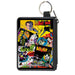 Canvas Zipper Wallet - MINI X-SMALL - Retro Batman 6-Comic Book Covers Stacked Canvas Zipper Wallets DC Comics   