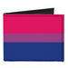 Canvas Bi-Fold Wallet - Flag Bisexual Pink Purple Blue Canvas Bi-Fold Wallets Buckle-Down   