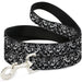 Dog Leash - Sleeve Skulls Black/Gray Dog Leashes Buckle-Down   