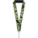 Lanyard - 1.0" - CASH MONEY w $$$ Black White Yellow Green Lanyards Buckle-Down   