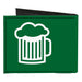 Canvas Bi-Fold Wallet - KEEP CALM AND DRINK ON Beer Green White Canvas Bi-Fold Wallets Buckle-Down   
